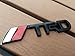 Deselen - LP-BS10 - Toyota TRD Car Emblem Chrome Stickers Decals Badge Labeling for Fj Cruiser, Supercharger, Tundra, Tacoma, 4runner,Yaris,Camry, Pack of 2 (Black)