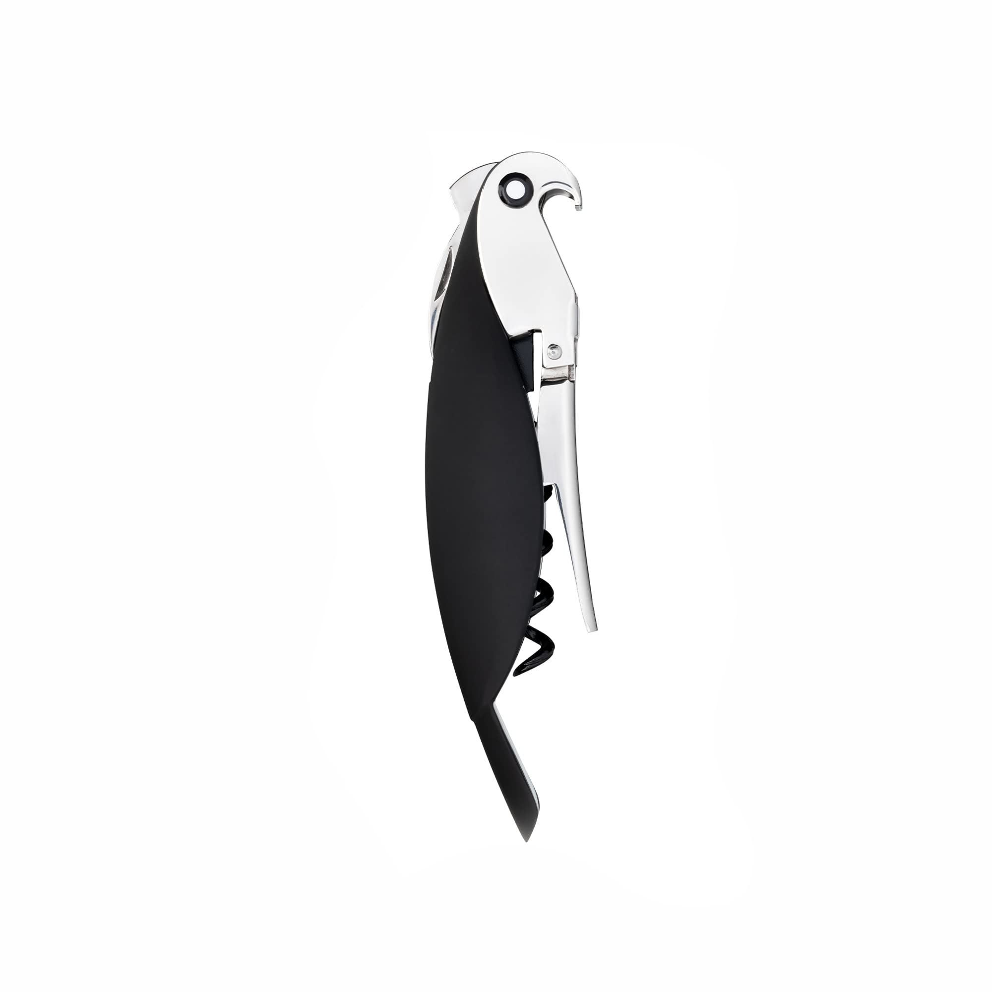 A di Alessi Parrot Corkscrew, Black, (AAM32 B)