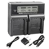 Kastar LCD Dual Fast Charger for Sony NP-FZ100 BC-QZ1 and Sony Alpha 9, Sony A9, Sony Alpha 9R, Sony A9R, Sony Alpha 9S, Sony A9S, Sony A7 III, Sony A7RIII, Sony A7R3, Alpha a6600 Camera