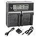 Kastar LCD Dual Fast Charger for Sony NP-FZ100 BC-QZ1 and Sony Alpha 9, Sony A9, Sony Alpha 9R, Sony A9R Sony Alpha 9S Digital Camera