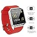 For Fitbit Blaze Band, Aisun Soft Silicone Sport Strap Smart Fitness Watch Band(Red)