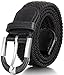 Marino Stretch Belts for Men - Golf Woven Stretch Belt - Gift Box - Black, X-Large (44-48