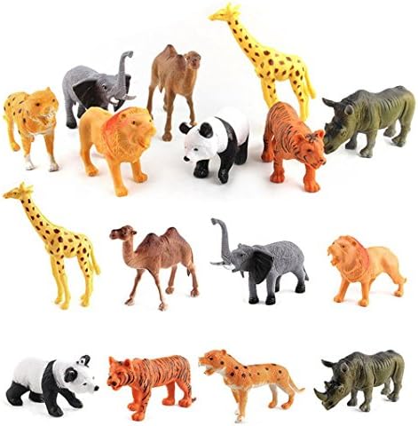 Educational Simulated Animal World Model Kids Children Christmas Doll Toy Gift,Sulear 8PCS Animals Zoo