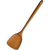 JapanBargain 4080, Wooden Long Cooking Spatula Turner, 14.75-inch