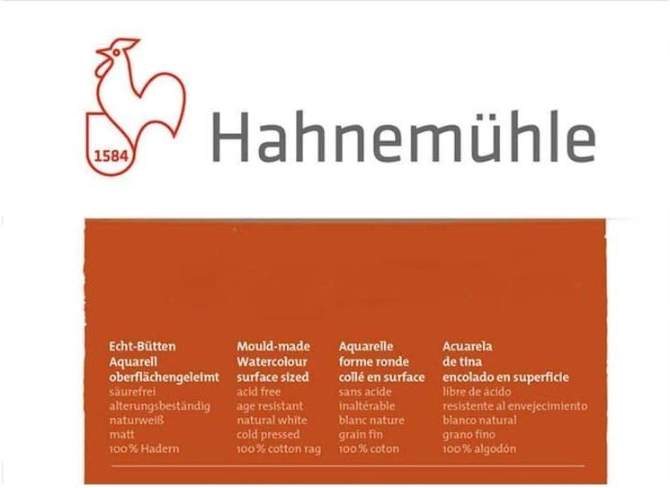Hahnemühle Expression Watercolour Pad 20 Sheets 300 g, 24 x 30 cm, 100% Cotton, Moulin du Coq Made in Germany - Image 4