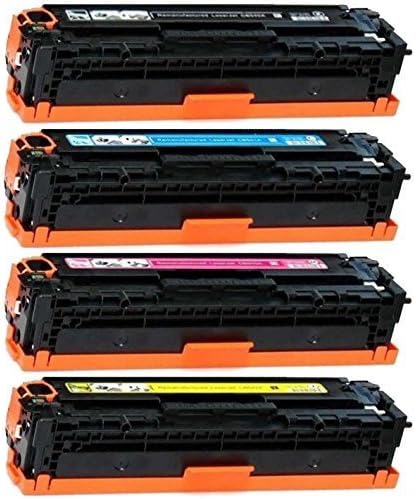 Toner Plus Compatible Toner Cartridge Replacement for HP CB542A ( 4-Pack )