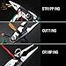 LAOA Long Needle Nose Pliers 5-in-1 for Cuting,Stripping,Crimping Terminals,Clamping,Reaming Holes with Lock,8 inch