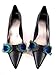 Douqu 2 Pcs Handmade Elegant Peacock Feathers Christmas Birthday Party Boots Shoe Clips Decoration Removable Shoe Charms