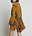 R.Vivimos Women Flowers Print Long Sleeve Loose Short Dresses