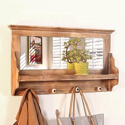 Repisa perchero de madera | Percheros de pared, percheros de pie...