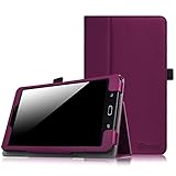 Fintie Samsung Galaxy Tab E 8.0 Case - Slim Fit Premium PU Leather Folio Stand Cover for Galaxy Tab E 32GB SM-T378 / Tab E 8.0-Inch SM-T375 / SM-T377 Tablet, Purple