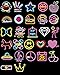 100 PCS Neon Light Sticker Sanmatic Anime Icon Animal Cute Decals Stickers Gifts for Kid to Laptop Suitcase Guitar Fridge Bicycle Car
