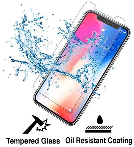 SAMAR - Apple iPhone X Premium Quality [2 in Pack] Tempered Glass Screen Protector - Ultra Lightweight Rounded [Case Friendly] Edge Harder than a knife for iPhone 10 â€“ with Lifetime Replacement