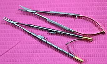 Porta Aghi Chirurgico Porta Aghi Barraquer Autoclavabile Premium Per Oftalmologia – Senza Serratura, Curvo 4, Atraumatico Sdraio Basculante - Foto 10