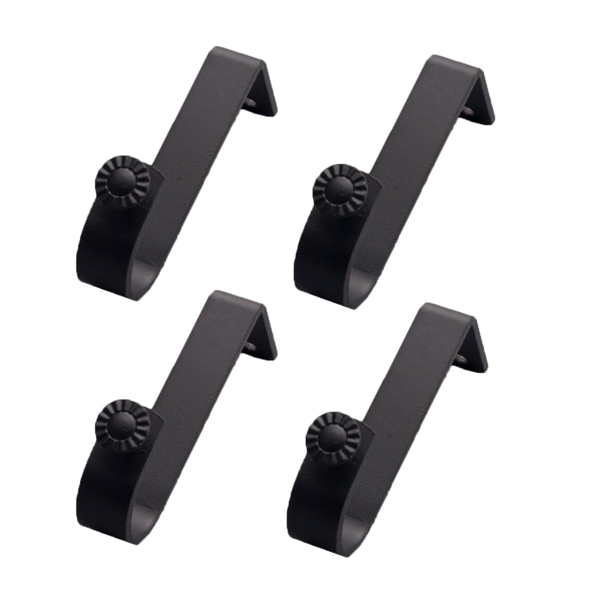 4Pcs Metal Curtain Pole Rod Bracket Adjustable Curtain Pole Support Heavy Duty Support Holder