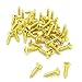 Guitar Bass Pickguard Screws Cover Plate Jack Mounting Screws for Strat Tele TL LP Guitar Golden Pack of 100