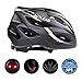 AUTLEAD Bike Helmet, Adult Helmet with Safety Rear Led Light and Detachable Liner, Adjustable Sport Cycling Helmets for Road & Mountain (22-24inches)