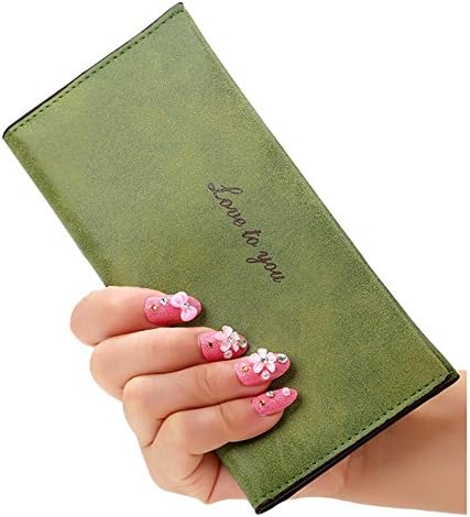 LLIOFUS Women's Stylish Large Capacity PU Leather with Card Holder Purse 036