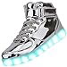 Odema Unisex LED Shoes High Top Light Up Sneakers for Women Men