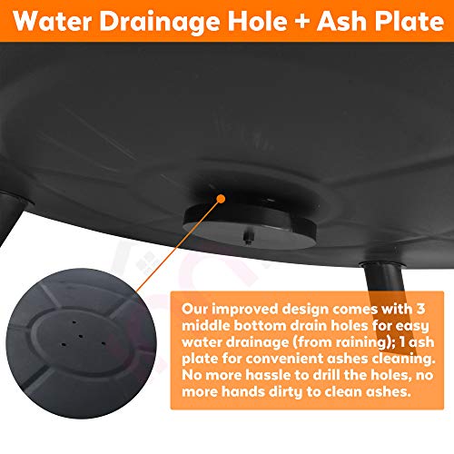 InnFinest 31" Outdoor Fire Pit Set 6in1 Large Bonfire Wood Burning