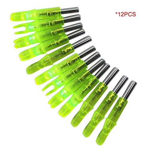 image for Cumtur Arrows and Parts,12PCS/Set Super Bright LED Luminous Arrow Nock