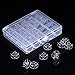 Mudder 25 Pieces Transparent Plastic Sewing Machine Bobbins Spools with Measuring Tape and Case for Brother Singer Babylock Janome Kenmore