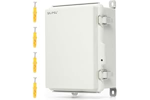 QILIPSU UL94-V0 Outdoor Electrical Box Waterproof Junction Box Weatherproof Project Enclosure PC/ABS Alloy Plastic 8.3"x6.3"x