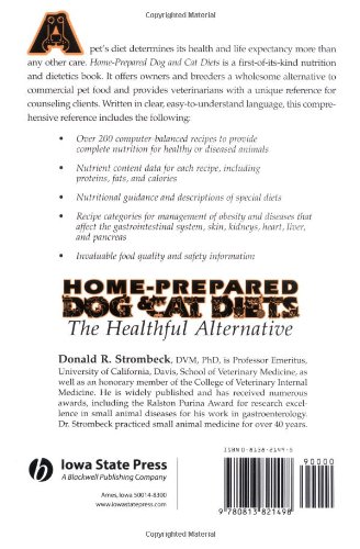 Home-Prepared Dog & Cat Diets: the Healthful Alternative