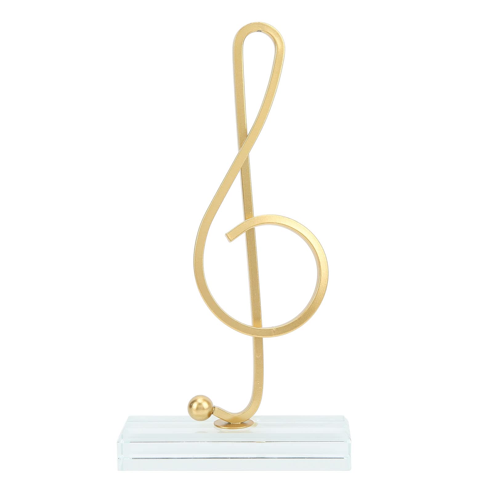 Qcwwy Music Note Statue, Golden Music Decor Sculpture Statue Music Notes Figurines Home Arts Modern Music Note Ornament Decoration for Table