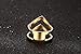 HUANIAN Fashion Gold Plated Stainless Steel Double Chevron V Shape Knuckle Midi Ring for Women