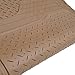 BDK Trimmable Heavy Duty Diamond Plate Cargo Trunk Mat Beige - Trim to Custom Fit for Car SUV Van