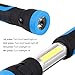 Telescoping Rechargeable LED Flashlight & Work Light, Floodlight + Spotlight, USB Power Supply + Car Charger, Magnetic Base, Hanging Hook for Car Repair, Emergency, Hiking, Traveling, Blackouts