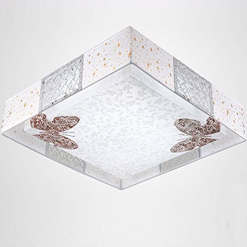 48cm Modern cloth led ceiling lights fashion brief faux butterfly ceiling light lamp lighting fixture dining ceiling lamps FG877 ( Size : Warm light )