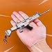 mankecheng games metal SCAR Automatic Rifle Gun Model Action Figure Arts Toys Collection Keychain Gift