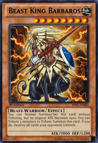 Yu-Gi-Oh! - Beast King Barbaros (BP02-EN080) - Battle Pack 2: War of the Giants - 1st Edition - Rare