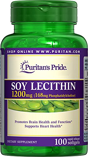 Puritan s Pride Soy Lecithin 1200 mg-100 Rapid Release Softgels