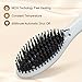 Hair Straightener Brush Fast Ceramic Heating Hair Straightening Brush with Auto-off Function And Anti-Scald, Detangling Straightener Brush For Silky Natural Straight Hair Styling