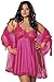 3-Piece Peignor Babydoll Set Plus Size