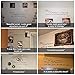 Kitchen Wall Stickers Home Decor, Dining & Cooking Quote Decal Heart Removable Vinyl Art Decoration ״Bless The Food Before Us, The Family Beside Us, and The Love Between Us, Amen״ (Black)