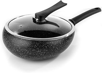 Xxw Saucepan Induction Cooker Gas General Oil Free Smoke Non Stick Cooking Pot Maifan Stone Wok Non Stick Cookware Frying Pan Amazon De Kuche Haushalt