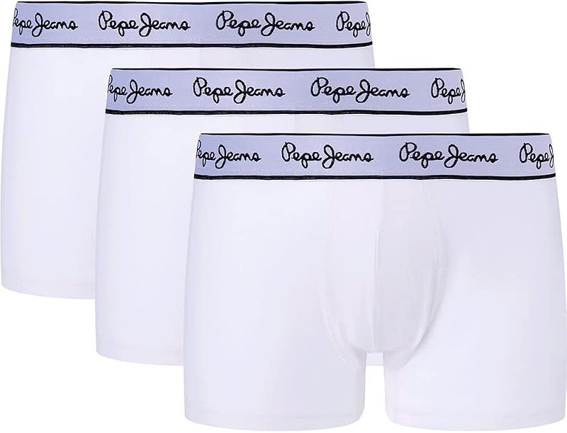 Herren Pepe Tk 3P Trunk Weiß, M (3 Stück), weiß, M