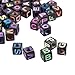 Letter Beads - 1000-Count Alphabet Beads for Kids Jewelry Making, Bracelet, Necklaces, Multicolored Cube Beads, 0.25 x 0.25 x 0.25 Inches