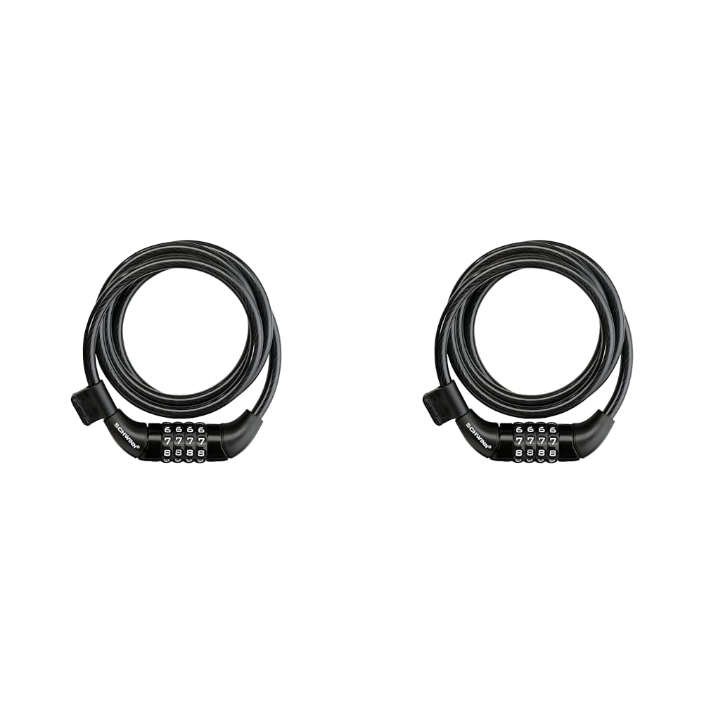 Schwinn SW80086AZ-12UK Anti Theft Bike Lock, 4 Foot/8mm Cable