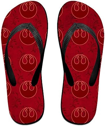 Star Wars Rebel Alliance Symbol Applique Flip Flops Sandals Beach Shower Slippers