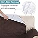 Flamingo P 100% Waterproof Recliner Chair Covers Quilted Reclining Chair Slipcover Furniture Protector Pet Couch Covers with Non Slip Backing, Seat Width Up to 30 Inch, Brown