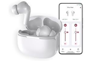 Viva Hear Rechargeable Hearing Aids for Seniors, Bluetooth Hearing Aids with APP Control, Auto Noise Cancellation, 7-Level Volume Adjustment for Crystal Clear Sound & Effortless Hearing