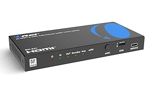 OREI eARC 4K 120Hz Audio Extractor, Converter Soundbar ARC Support, HDCP 2.3 - Dolby Atmos, HDR10+, Dolby Digital/DTS Passthrough Dolby Vision for Sonos Bose Speakers, 3.5mm, Optical (BK-931)