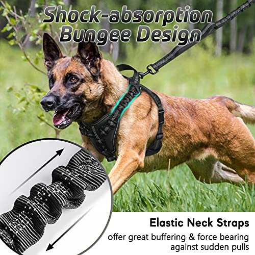 rabbitgoo Dog Harness, No Pull Dog Vest for Large Dogs with Bungee Shoulder Straps, Reflective Dog Walking Harness with… - Image 4