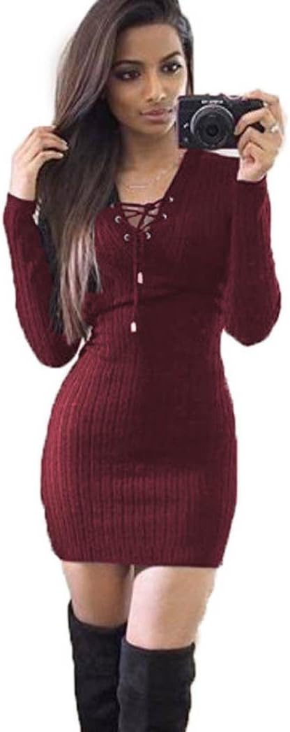 red sweater dress womens