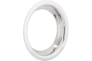 Speedway Motors Stainless Steel Trim Beauty Ring, Designed to Fit 15 Inch Speedway Motors GM Rally Wheel, 15” x 3” Polished Stainless Trim Ring, Single